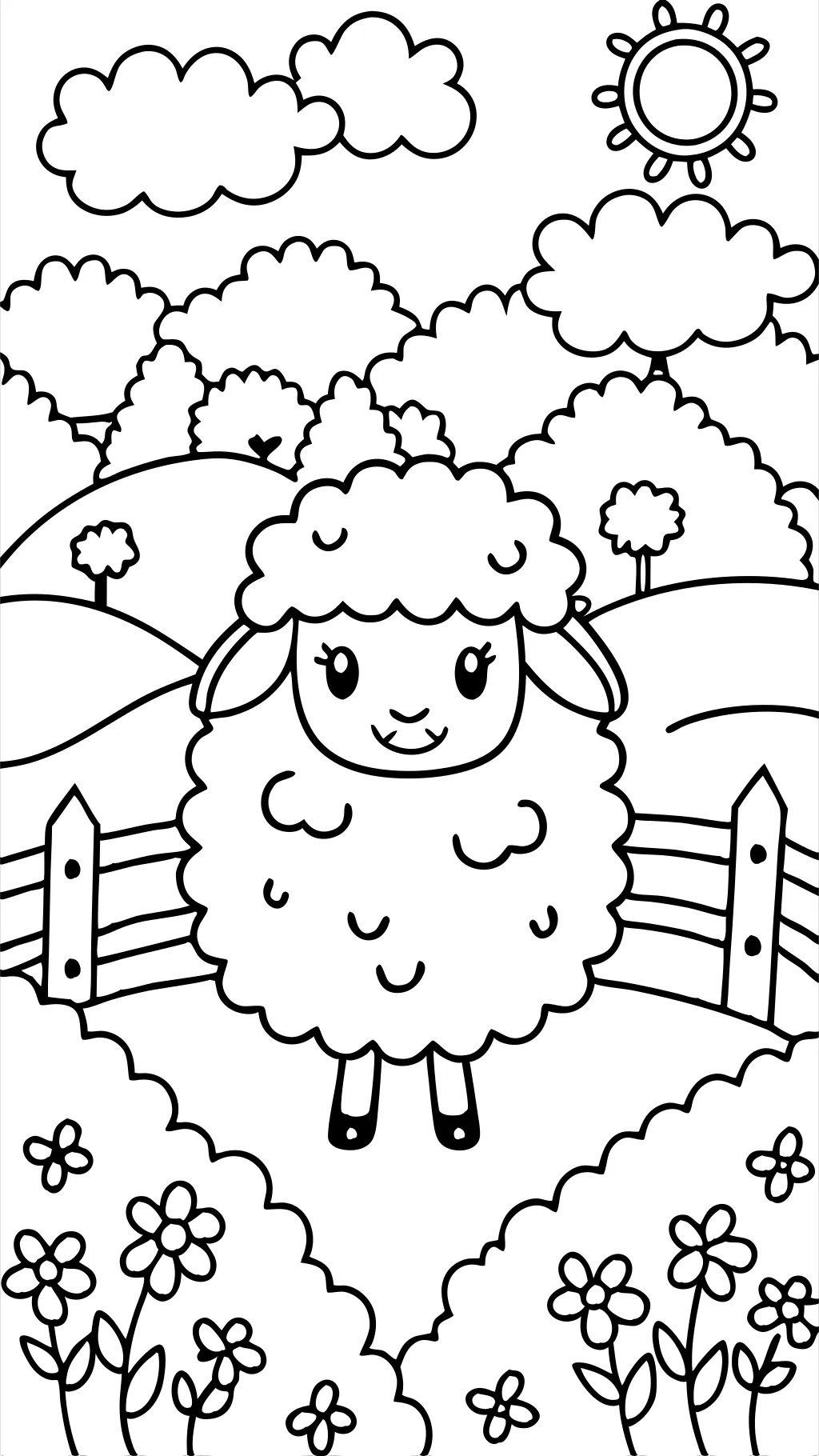 coloring pages sheep